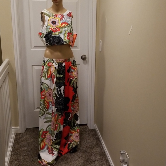 Fashion Nova Dresses & Skirts - ACCEPTING OFFERS**maxi skirt and cropped top